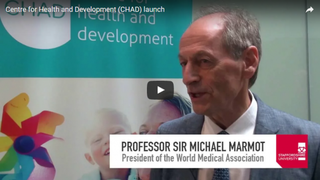 Sir Michael Marmot CHAD Launch interview