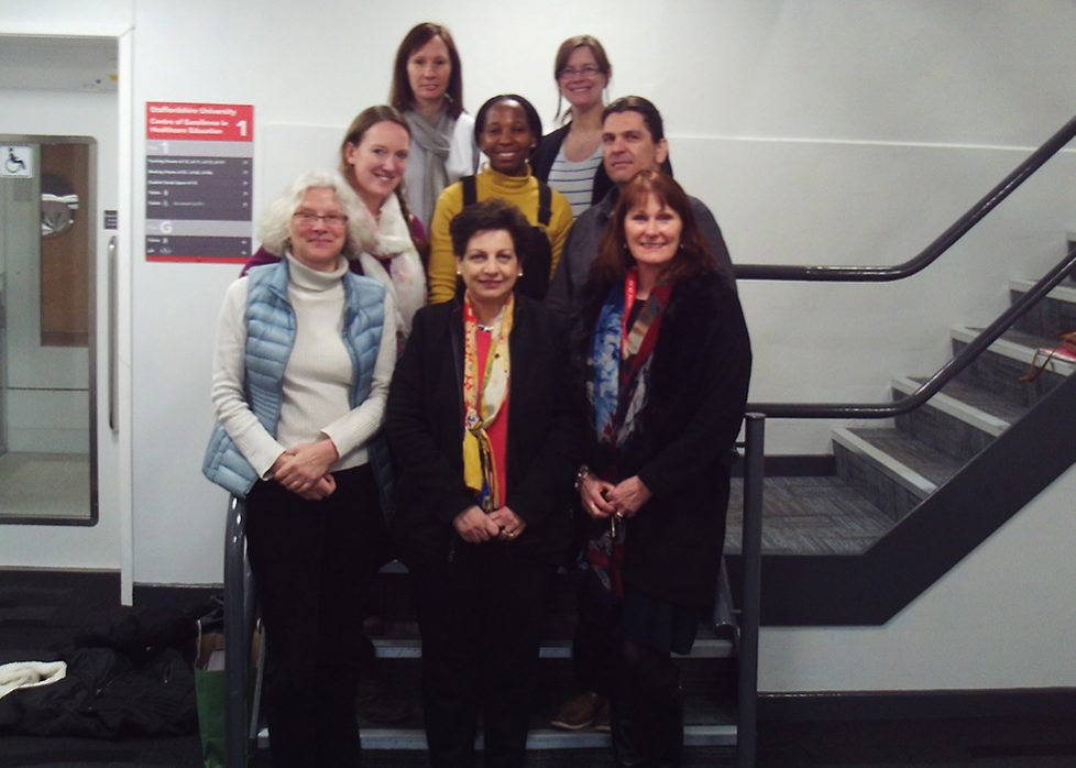 CHAD team with Mona Dr. Mona Fouad with the CHAD team